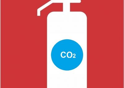 Placa de Sinalização - CO2