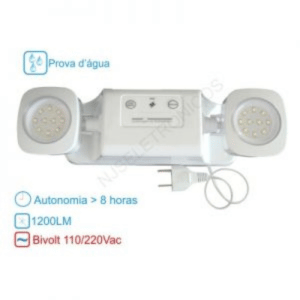 Venda de Bloco Autônomo de Emergência 1200 Lumens 8 Horas em Indaiatuba