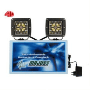 Venda de Bloco Autônomo de Emergência Led 24W 4D com Bateria em Indaiatuba