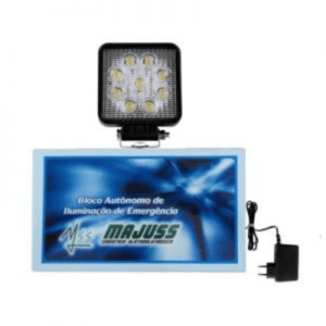 Venda de Bloco Autônomo de Emergência Led 27W com Bateria 12V em Indaiatuba