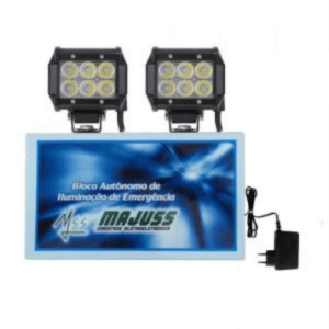 Venda de Bloco Autônomo de Emergência Led 36W com Bateria 12V em Indaiatuba