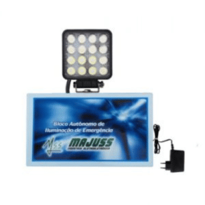 Venda de Bloco Autônomo de Emergência Led 48W com Bateria 12V em Indaiatuba