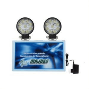 Venda de Bloco Autônomo de Emergência Led Mini Redondo 54W em Indaiatuba