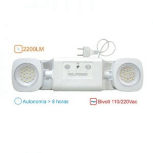 Venda de Bloco Autônomo de Emergência de Led 2200lm Bivolt Indaiatuba