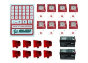 Venda de Kit Central de Alarme 24Vdc com Botoeiras Sirenes e Baterias em Indaiatuba